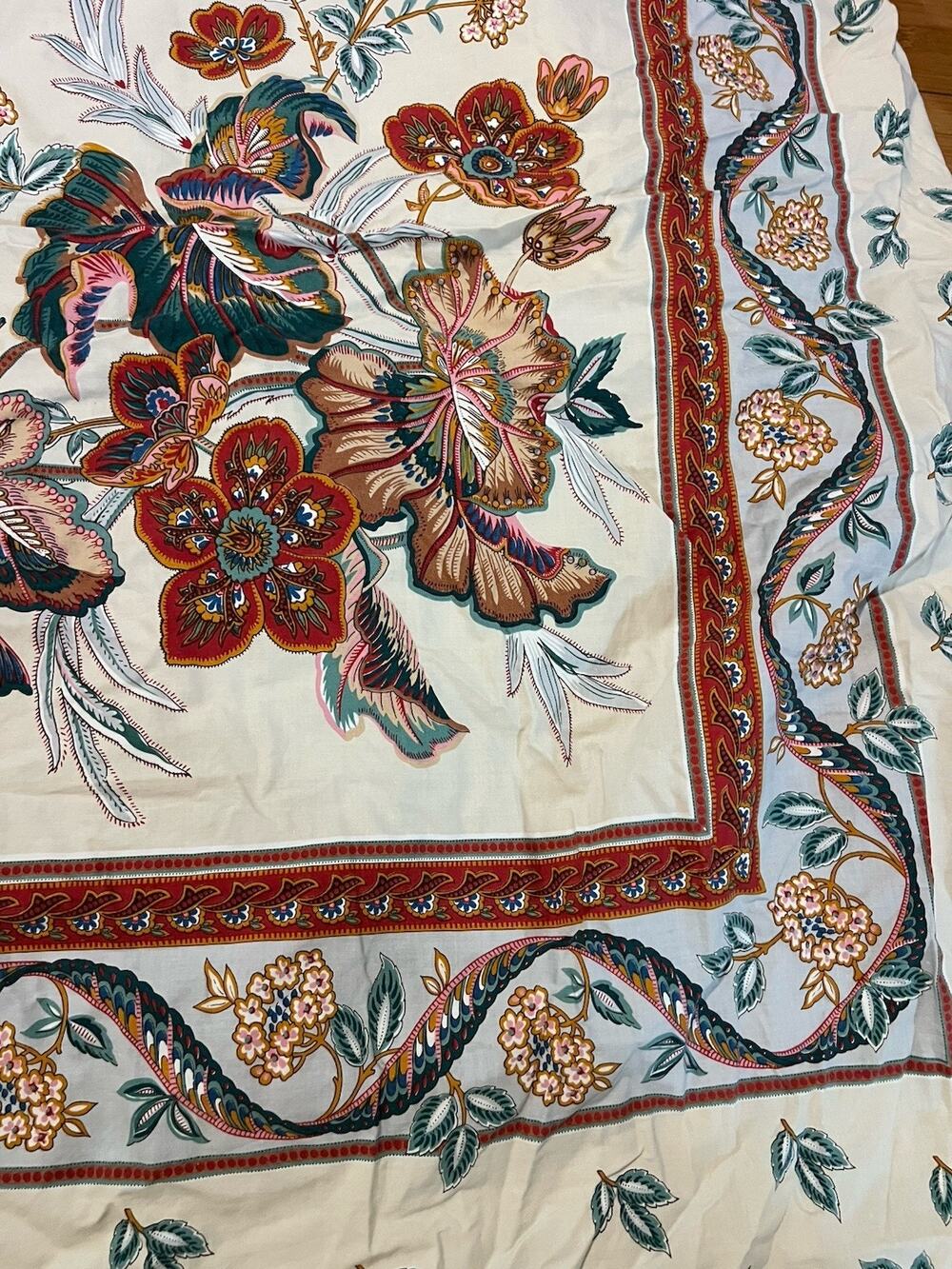 Ikea Floral Botanical Twin Duvet Cover French Country Made In Great Britain